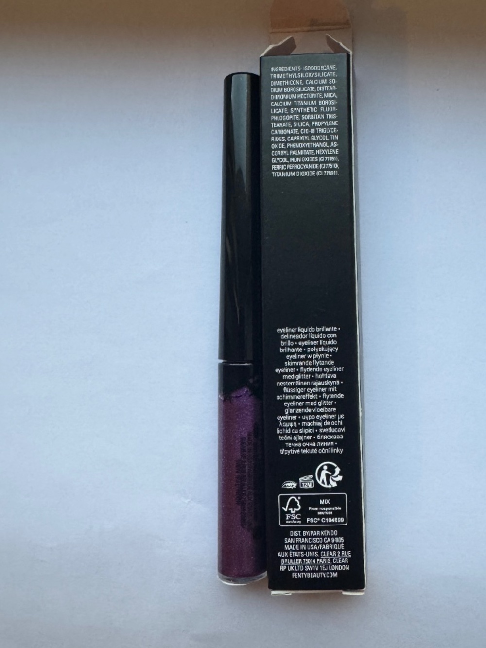 FENTY BEAUTY Glitty Lid Shimmer Liquid Eyeliner in Shade "Amethyzz" - Picture 2 of 2